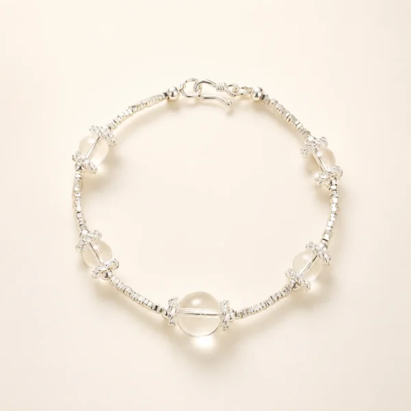 Classic Clear Quartz Bracelet for Clarity & Focus