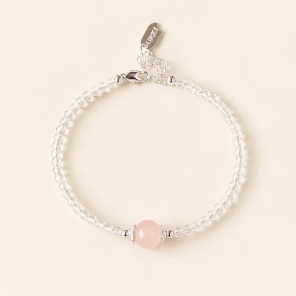 Premium Clear Quartz Bracelet No.2 for Clarity & Focus