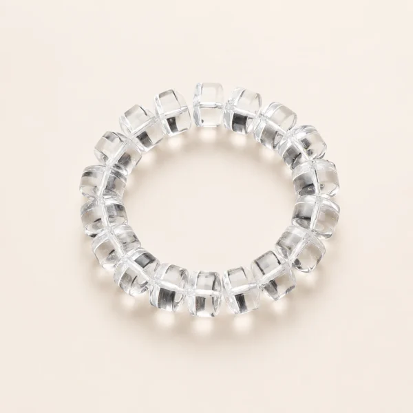Clear Quartz 14mm Bracelet for Clarity & Focus