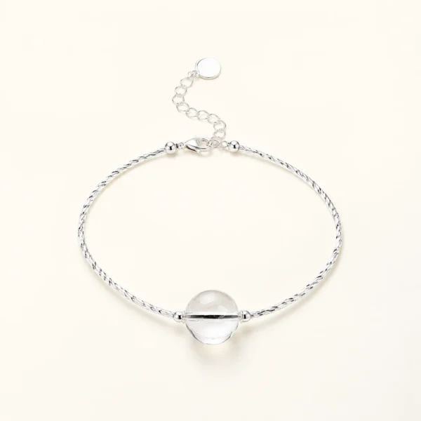 Artisan Clear Quartz Bracelet No.2 for Clarity & Focus