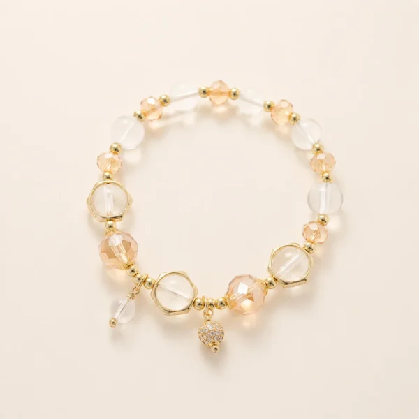 Minimalist Clear Quartz Bracelet for Clarity & Focus