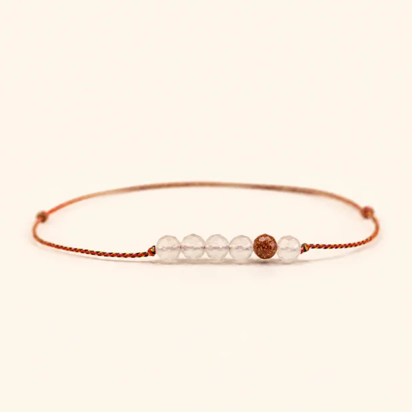 Artisan Clear Quartz Faceted Bracelet for Clarity & Focus