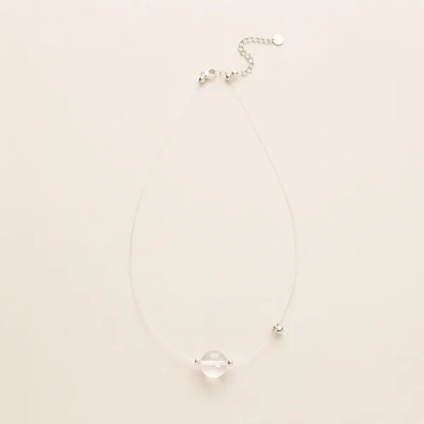 Clear Quartz Necklace for Clarity & Focus