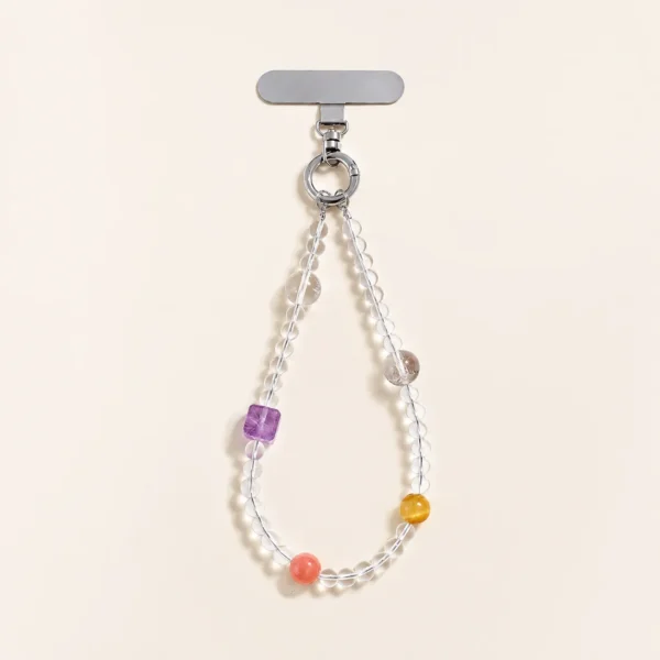 Clear Quartz Phone Charm for Clarity & Focus