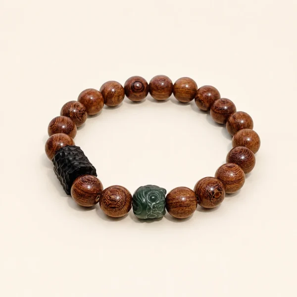 Ebony Wood Bracelet for Grounding & Calm