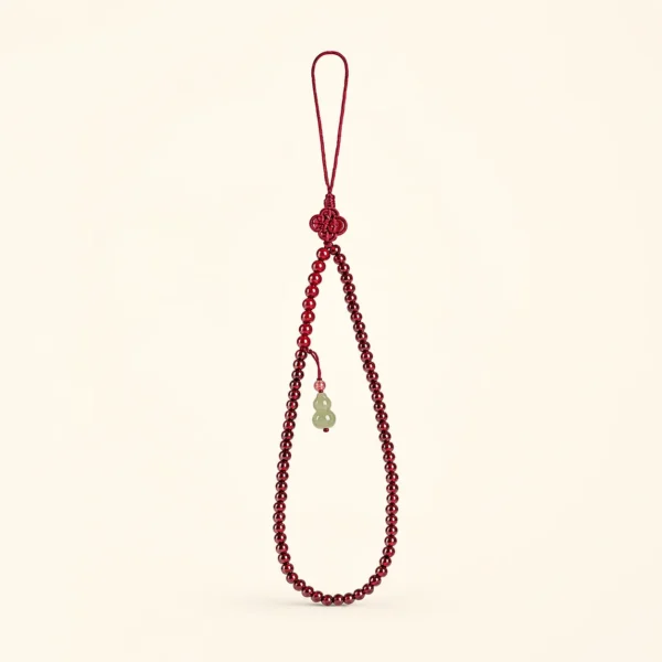 Garnet Crystal Gourd Pendant for Strength & Grounding