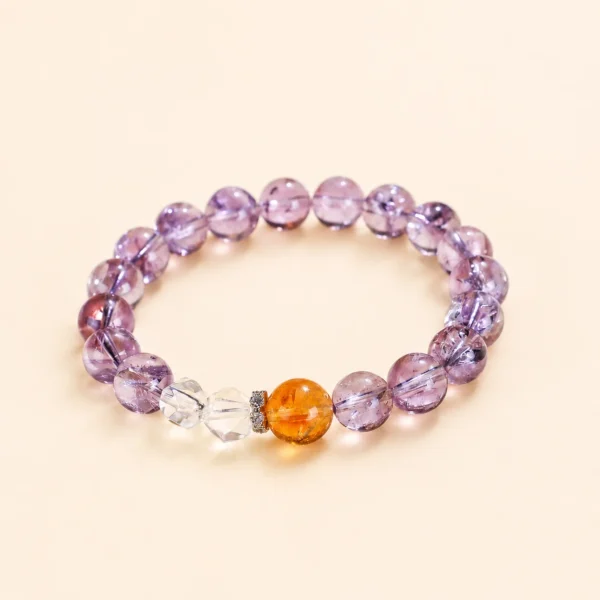 Golden Healer Quartz 9mm Bracelet for Abundance & Warmth
