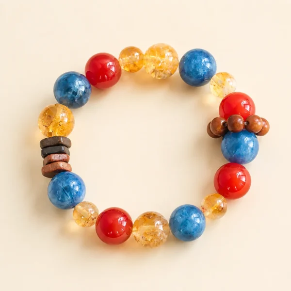 Golden Healer Quartz Multi-Stone Bracelet for Abundance & Warmth