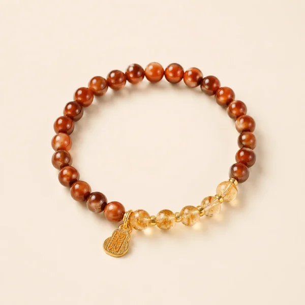 Golden Healer Quartz Fortune Bracelet for Abundance & Warmth