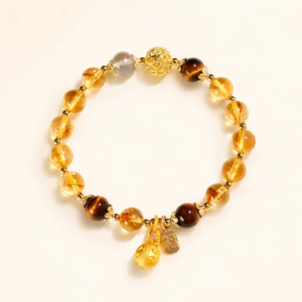 Classic Golden Healer Quartz Bracelet for Abundance & Warmth
