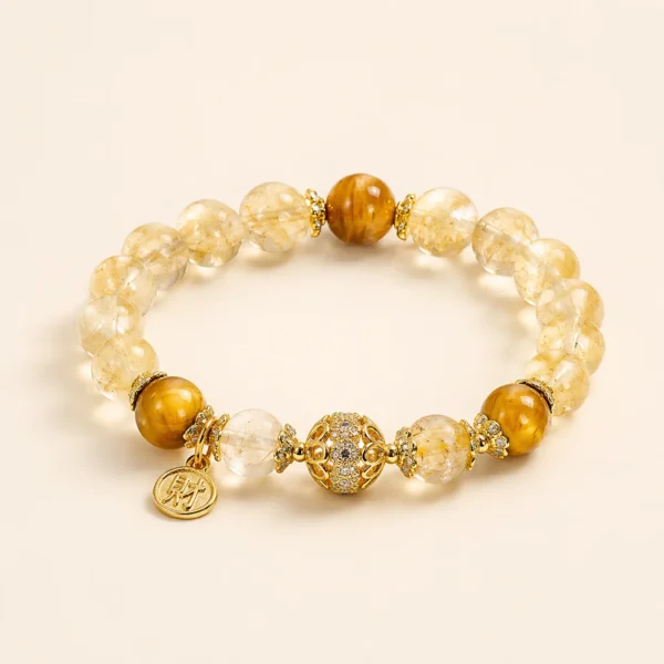 Golden Healer Quartz 8mm Bracelet for Abundance & Warmth