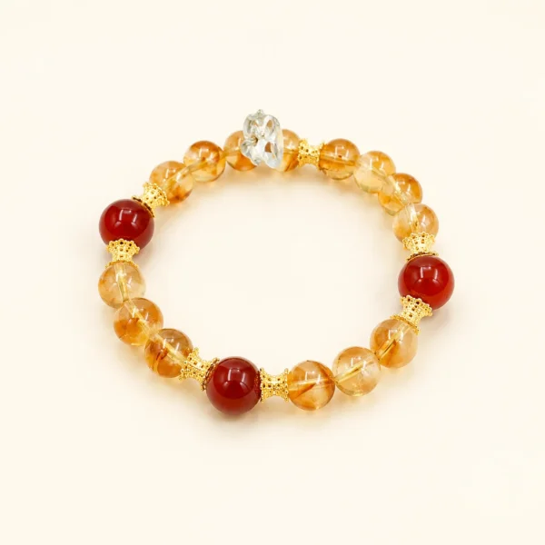 Golden Healer Quartz Bracelet for Abundance & Warmth