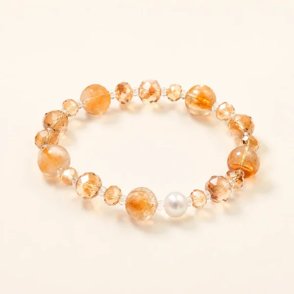 Signature Golden Healer Quartz Bracelet for Abundance & Warmth