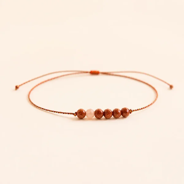 Goldstone Faceted Bracelet for Abundance & Energy