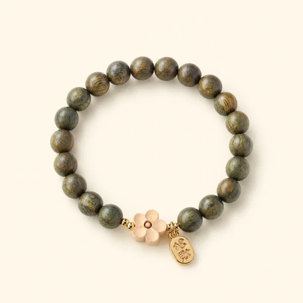 Green Sandalwood Fortune Bracelet for Calm & Cleansing