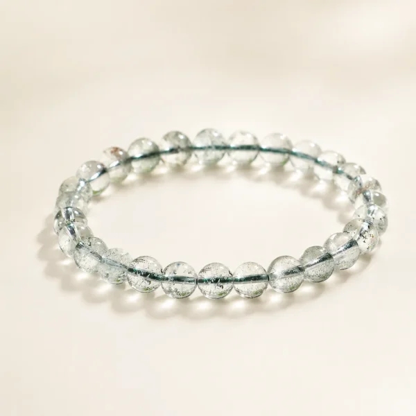 Green Phantom Quartz 6mm Bracelet for Abundance & Growth