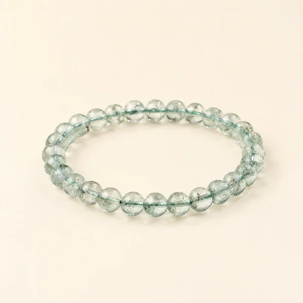 Classic Green Phantom Quartz 6mm Bracelet for Abundance & Growth