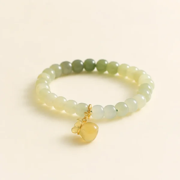 Artisan Hetian Jade Bracelet for Peace & Harmony