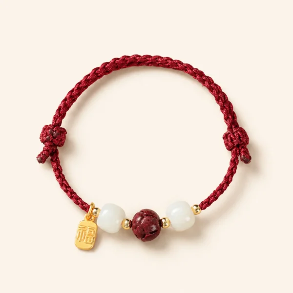Classic Hetian Jade Blessing Bracelet for Peace & Harmony
