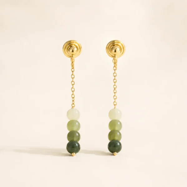 Hetian Jade Earrings for Peace & Harmony