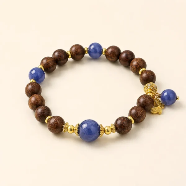 Artisan Lapis Lazuli Crystal Bracelet for Wisdom & Clarity