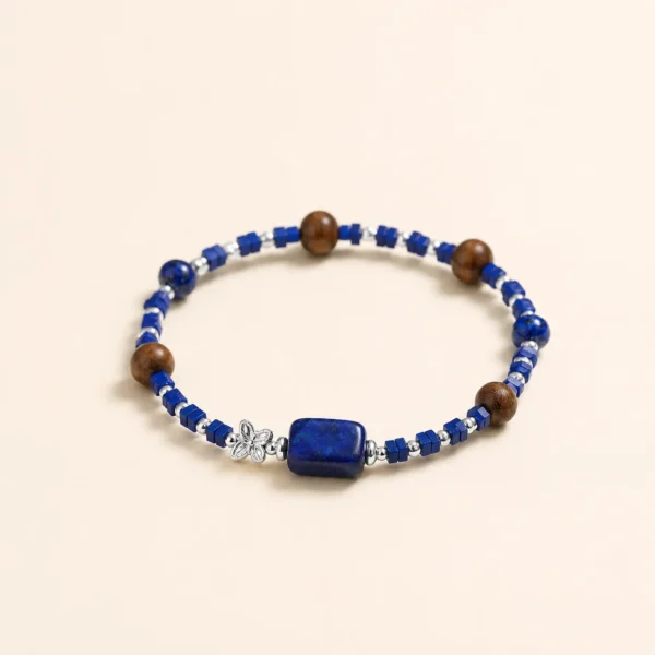 Classic Lapis Lazuli Crystal Bracelet for Wisdom & Clarity