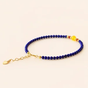 Lapis Lazuli Crystal Bracelet for Wisdom & Clarity