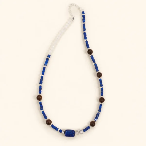 Lapis Lazuli Crystal Necklace for Wisdom & Clarity