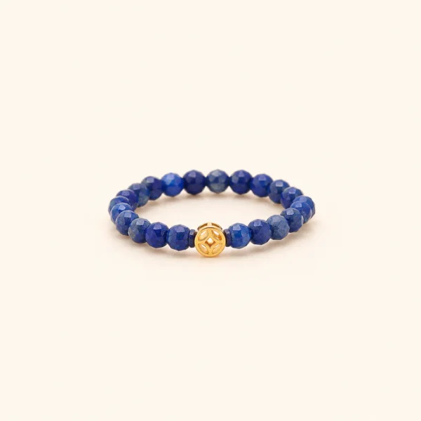 Classic Lapis Lazuli Crystal Ring for Wisdom & Clarity
