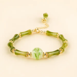 Classic Mixed Crystal Bamboo Bracelet for Calm & Clarity