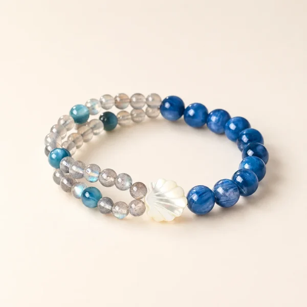 Heritage Moonstone Crystal Bracelet for Intuition & Calm