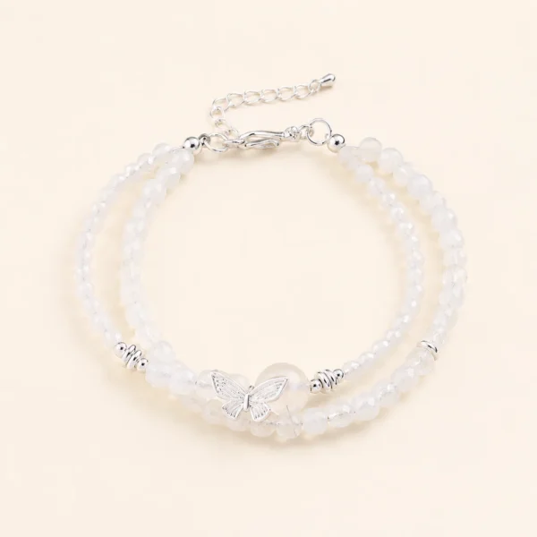 Premium Moonstone Crystal Bracelet for Intuition & Calm