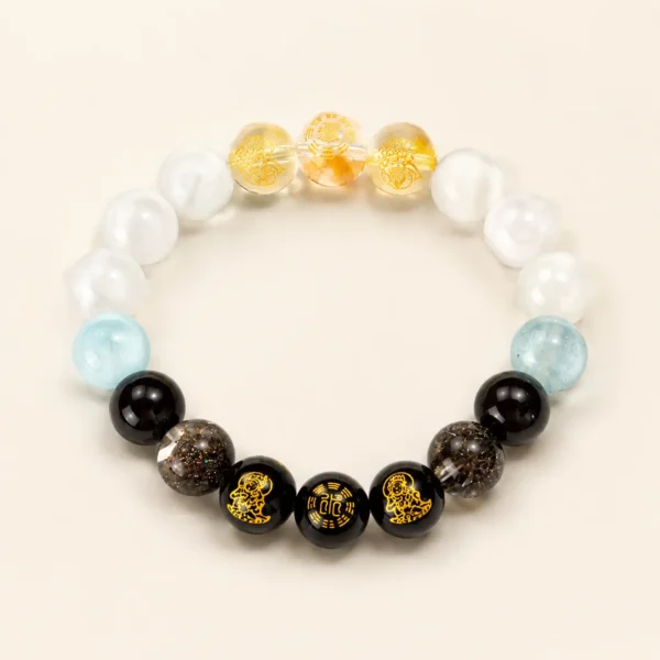 Multi-Stone 10mm Bracelet for Balance & Harmony