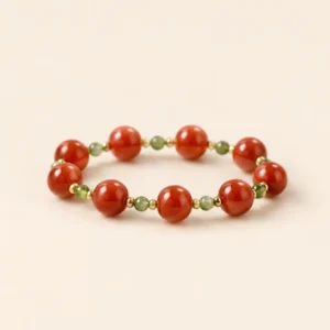 Nanhong Agate Bracelet for Vitality & Grounding