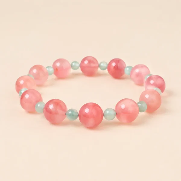 Nanhong Agate 10mm Bracelet for Vitality & Grounding