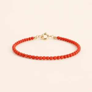 Nanhong Agate 3mm Bracelet for Vitality & Grounding