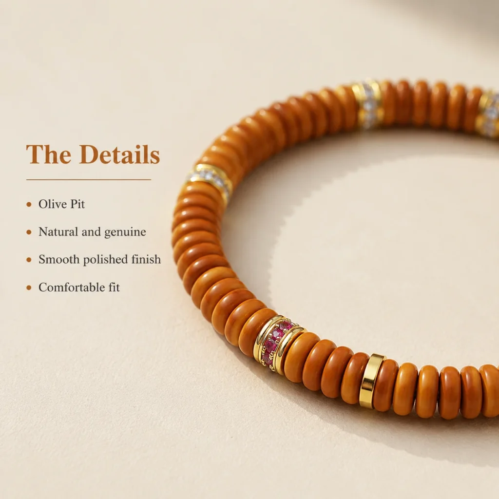 Olive Pit Bracelet for Craft & Calm - Image 4