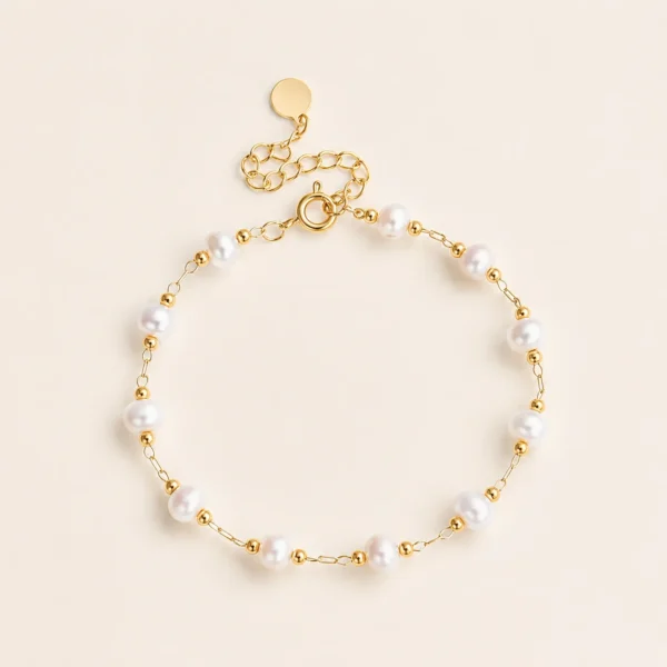 Handcrafted Pearl Bracelet No.2 for Purity & Grace