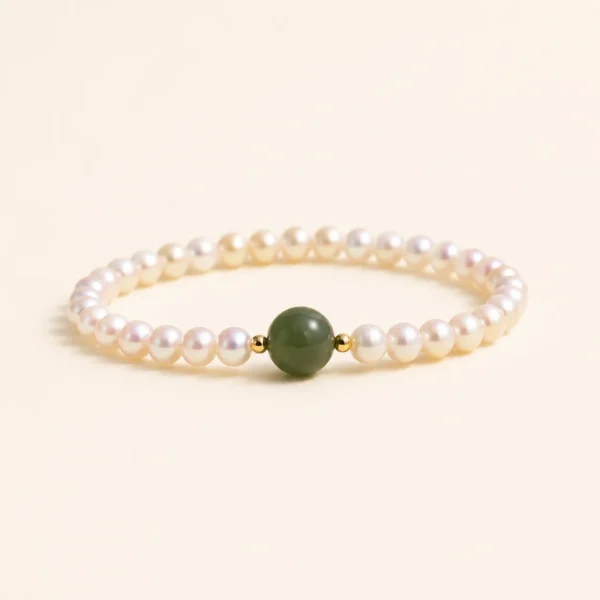 Minimalist Pearl Bracelet for Purity & Grace