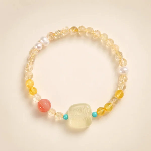 Pearl Zambala Bracelet for Purity & Grace
