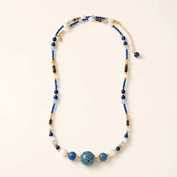 Handcrafted Pearl Necklace for Purity & Grace