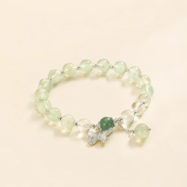 Classic Prehnite Crystal Bracelet for Calm & Peace