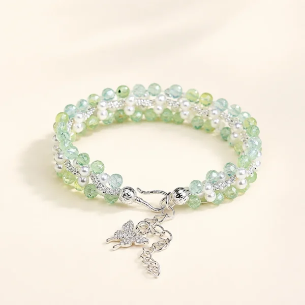 Premium Prehnite Crystal Bracelet for Calm & Peace