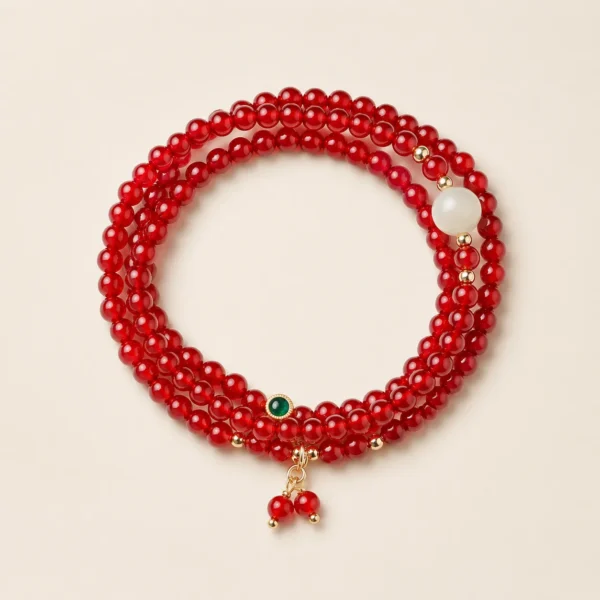 Red Agate 4mm Bracelet for Protection & Vitality