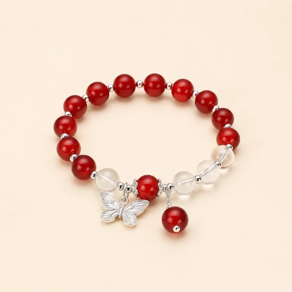 Classic Red Agate Bracelet for Protection & Vitality