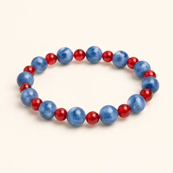 Handcrafted Red Agate Bracelet for Protection & Vitality