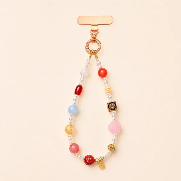 Red Agate Phone Charm for Protection & Vitality
