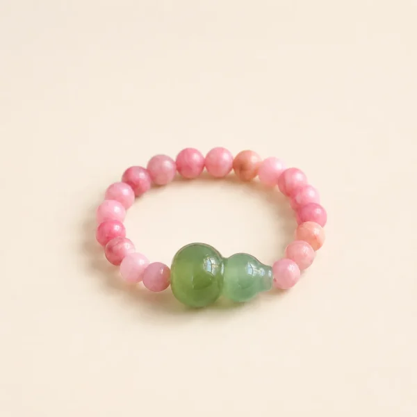 Rhodochrosite Crystal Gourd Ring for Love & Compassion