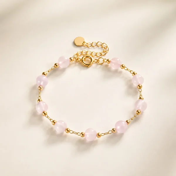 Serene Rose Quartz Bracelet for Love & Calm