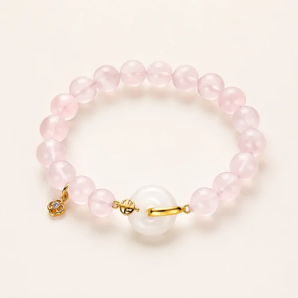 Rose Quartz Blessing Bracelet for Love & Calm